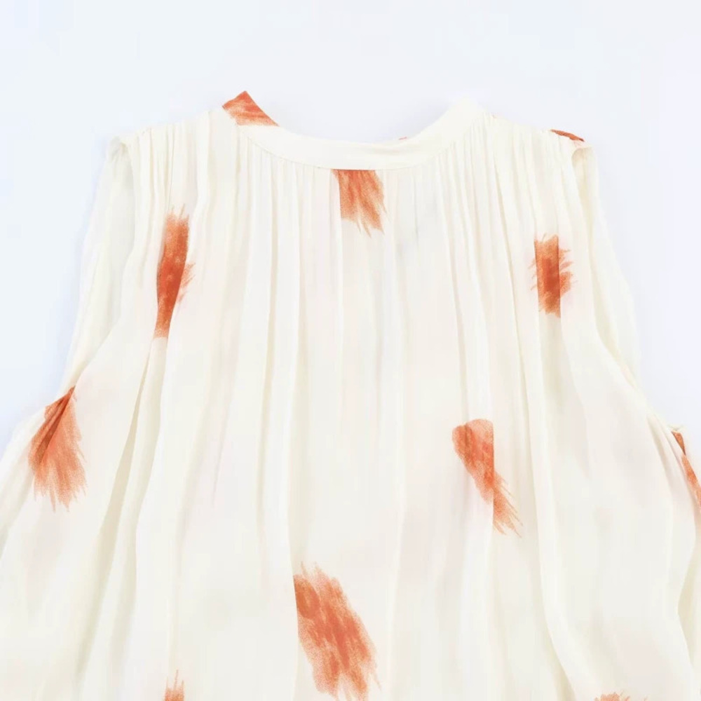 ZARA Trendy Printed Resort Spaghetti Strap Dress
